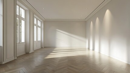 Obraz premium Bright Empty Room with Soft Natural Light