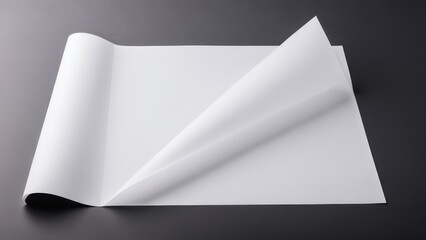 Photorealistic tracing paper mockup, ideal for showcasing intricate design details or branding on translucent material for a professional visual presentation.