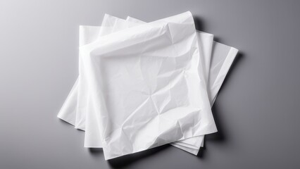 Naklejka premium Elegant tracing paper mockup, great for presenting logos, stationery, or artwork in a sophisticated and modern style.