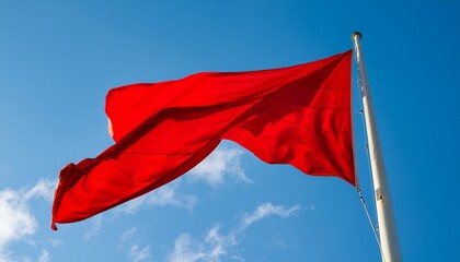 A red flag with a revolutionary aura