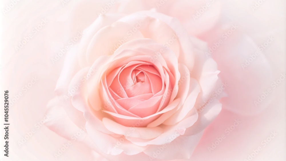 Poster light pink roses in soft color and blur style for background. sweet color roses flowers in pastel to