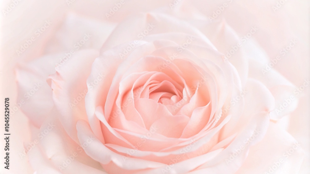 Poster light pink roses in soft color and blur style for background. sweet color roses flowers in pastel to