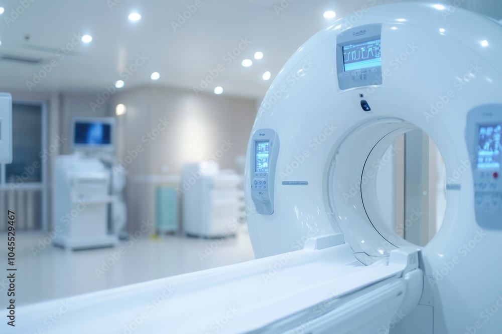 Wall mural MRI scanner in a hospital setting