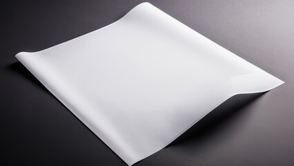 Simple and stylish tracing paper mockup perfect for presenting creative designs, artwork, or logos in a realistic, soft transparency effect