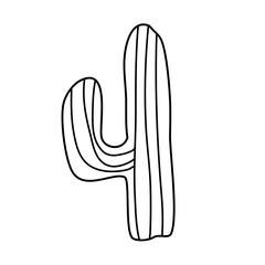 Boho Cactus Silhouette