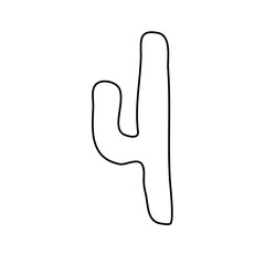 Boho Cactus Silhouette