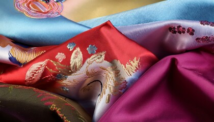 Korean traditional silk hanbok cloth