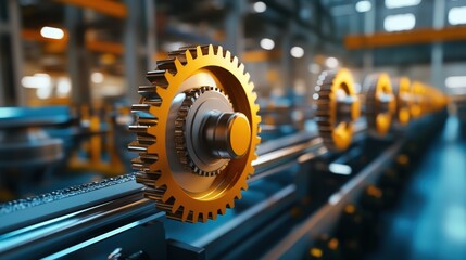 Operational Excellence Illustrated as a Production Line of Gears