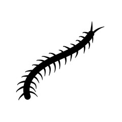 Centipede silhouettes vector