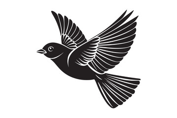 Obraz premium Eastern Bluebird Silhouette Vector Illustration Perfect for Print & Digital Projects