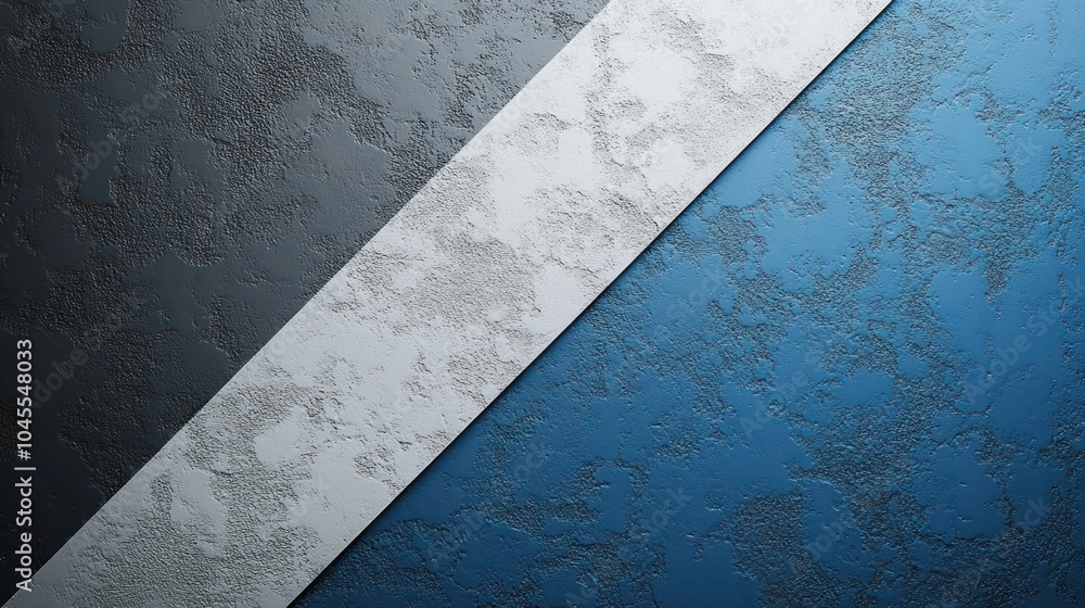 Poster a textured wall design featuring contrasting colors and patterns.