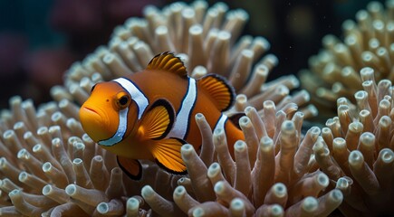 fish on coral