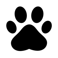 Paw print dog and cat Vector. footprint dog icon. Paw icon vector illustration. 