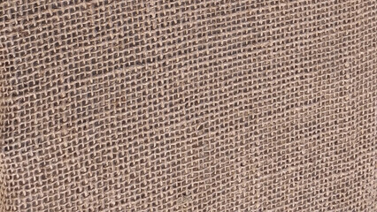 Hessian sackcloth burlap woven texture background. Closeup brown sack texture background. 