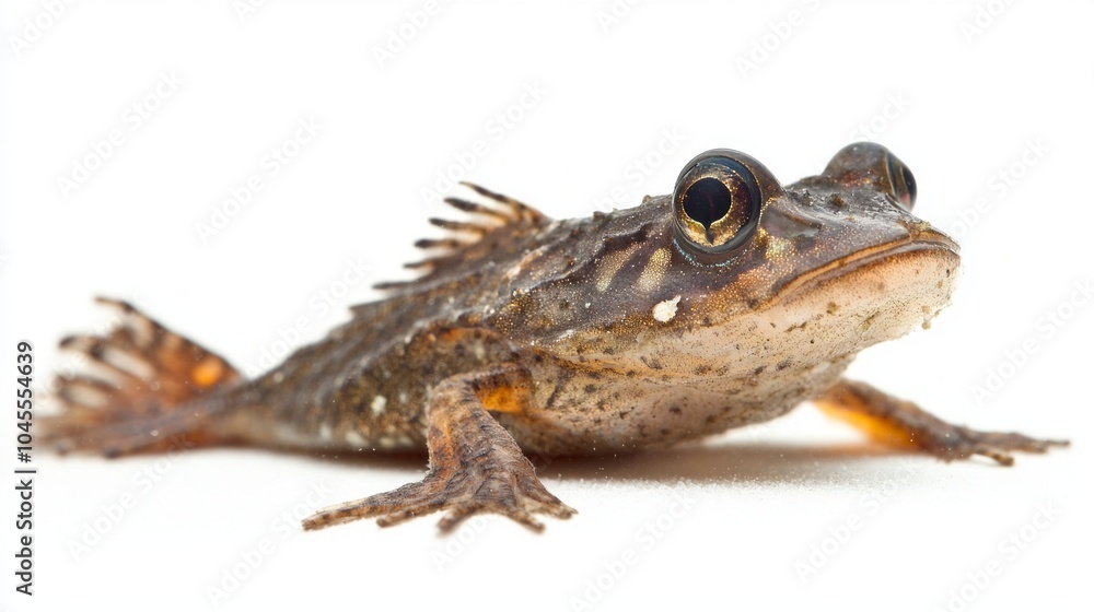 Aufkleber mudskipper is visibly resting on smooth white surface highlighting its distinctive body shape and ad