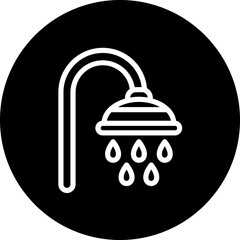 Shower vector icon style