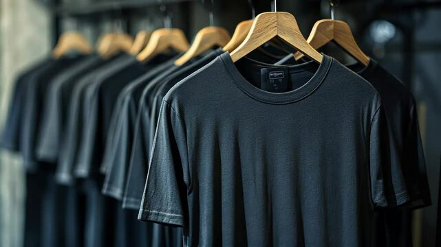 Apparel Hangign Tshirt Mockup Video