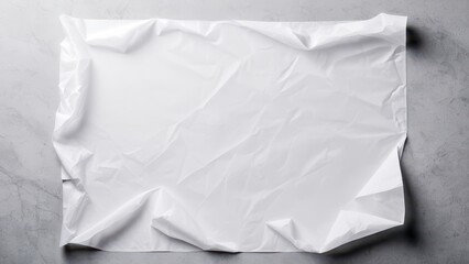 Obraz premium Simple and stylish tracing paper mockup perfect for presenting creative designs, artwork, or logos in a realistic, soft transparency effect