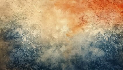 Obraz premium Abstract background, faded colors, vintage style, watercolor texture, grainy...