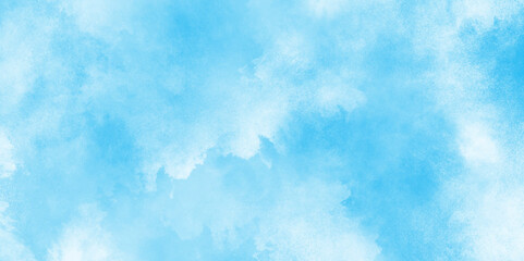 clear blue sky background summer season clouds texture, The summer is colorful clearing day Good weather with natural clouds, Abstract Blue watercolor painted cloudy sky background.