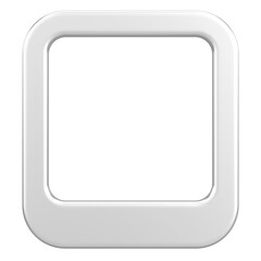 Fototapeta premium Profile box. Social media profile. 3D illustration.