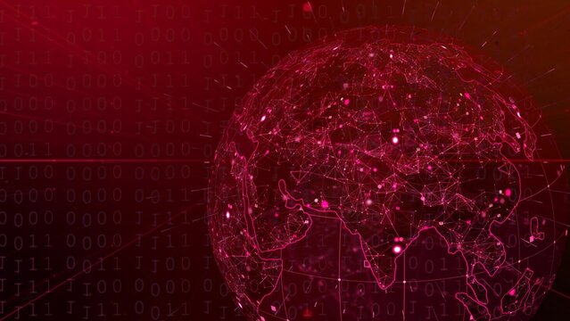 Digital coding plexus network globe