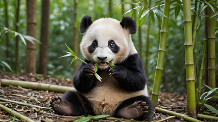 Obraz premium giant panda bear