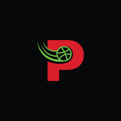 P Tech Logo Design illustration. P Tech Digital Logo Design template