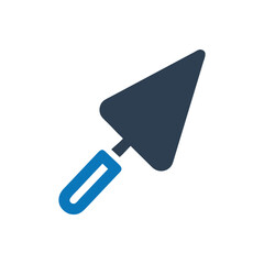 Garden trowel icon on white background