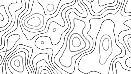 Topography vector background, banner. Imitation of a geographical map, contour lines. Modern design with topographic wavy pattern design.paper texture Imitation of a geographical map shades	
