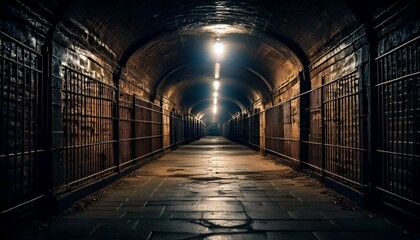 ホラーゲームに出てきそうな不気味な地下通路_02