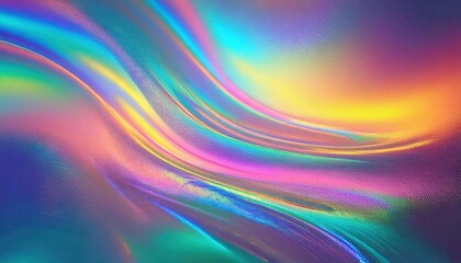 Obraz premium vibrant colorful gradient background with waves and iridescent chrome color scheme and neon futuristic hues widescreen background wallpaper design