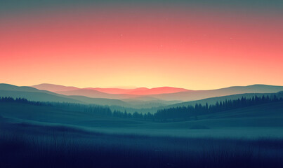 Fototapeta premium Vibrant Colorful Gradient Background Wallpaper, Eye Catching Art for Digital Design