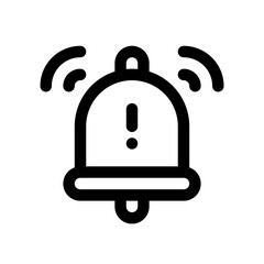 Obraz premium Alert Line Icon. Single icon, line vector icon