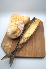 Smoked mackerel, a fish that is sometimes worth including in your diet.
