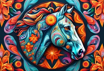 Obraz premium horse icon
