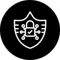 Cyber Defense vector icon style