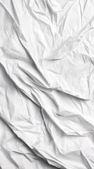 Obraz premium white crumpled paper texture background