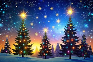 Obraz premium Christmas Desktop Wallpaper Animated Silhouettes for Festive Vibes and Holiday Cheer