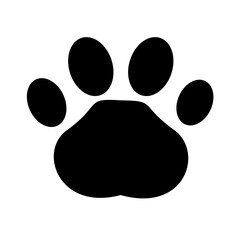 Paw print dog and cat Vector. footprint dog icon. Paw icon vector illustration. 