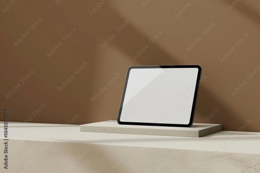 Poster tablet screen electronics computer.