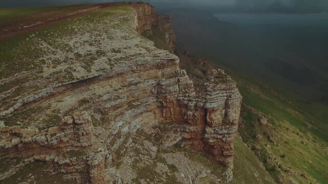 Bermamyt, lada niva travel on the mountain, SUV at the top of the mountain, aerial photography of a car at the cliff, aerial photography of a car at the top of the mountain