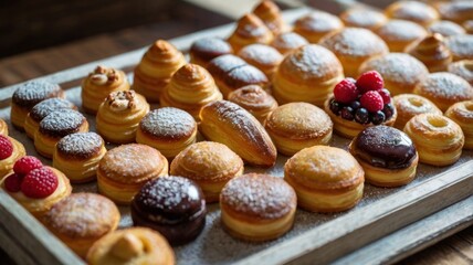 baking, tasty breakfast for cafe