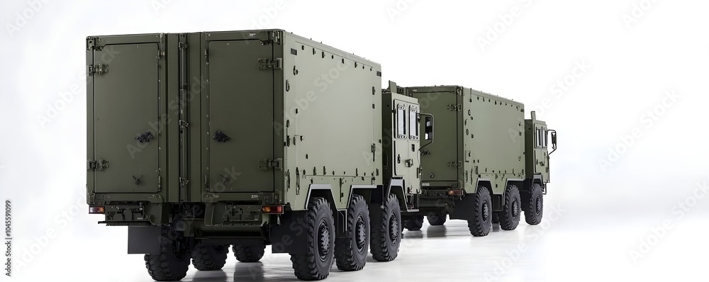 Poster advanced drone defense systems - mobile units with multi-layered protection and enhanced threat dete