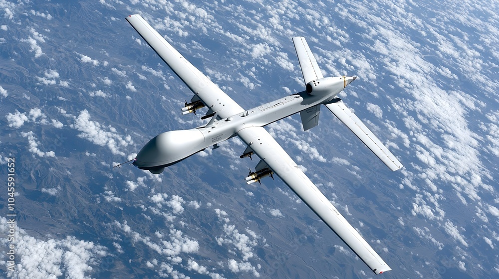 Poster advanced surveillance drones with infrared tracking - unmanned defense systems for secure perimeters