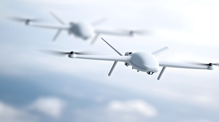 Obraz premium Advanced Anti-Drone Solutions for Air Traffic Security - UAV Detection Electronic Countermeasures Targeting Systems in Action