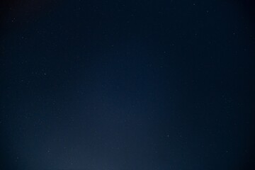 Starry Night Sky Over Field