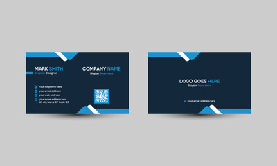 creative clean layout design visiting card print ready. professional card for business and personal use. 
