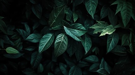 Closeup of Lush Green Leaves