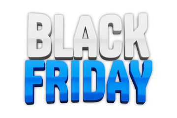 Black Friday lettering 3d